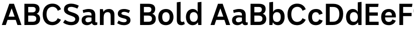 ABCSans Bold font