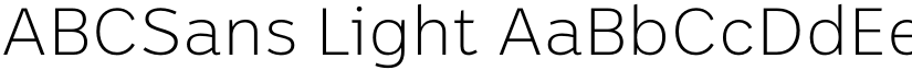 ABCSans Light font