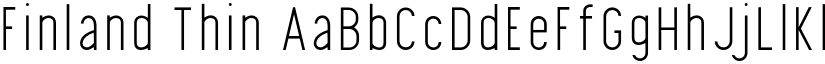 Finland Thin font