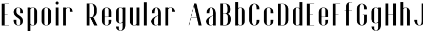 Espoir Regular font