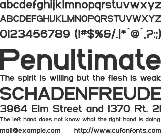 SF Arborcrest Heavy font preview