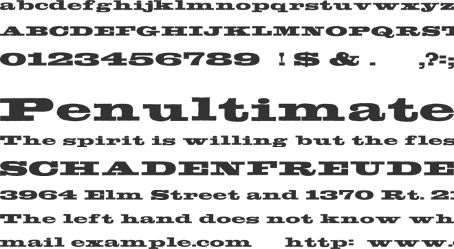 Egyptientto2 font preview