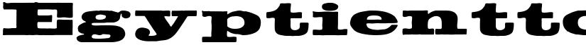 Egyptientto2 font
