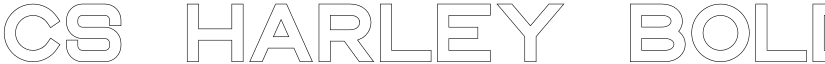 CS Harley Bold Outline font