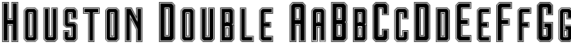 Houston Double font