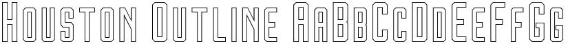 Houston Outline font