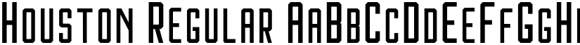 Houston Regular font