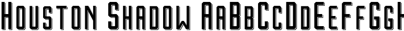 Houston Shadow font