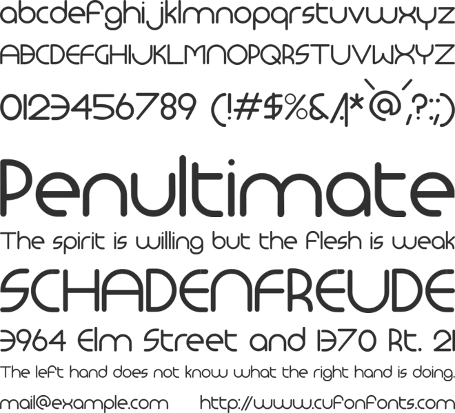 Monoglyceride font preview