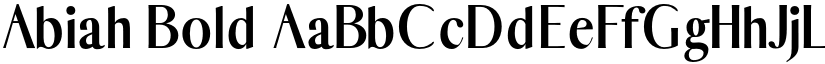 Abiah Bold font