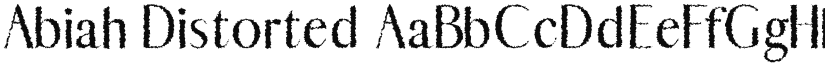 Abiah Distorted font