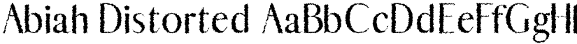 Abiah Distorted font