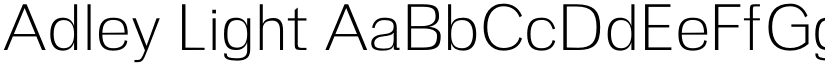 Adley Light font
