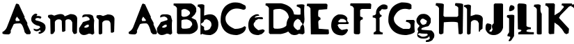 Asman font