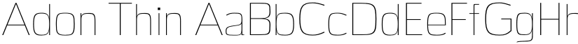 Adon Thin font