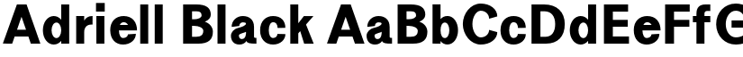Adriell Black font