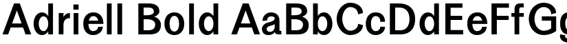Adriell Bold font