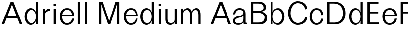 Adriell Medium font