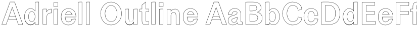 Adriell Outline font