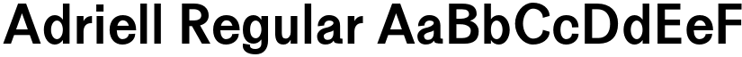Adriell Regular font