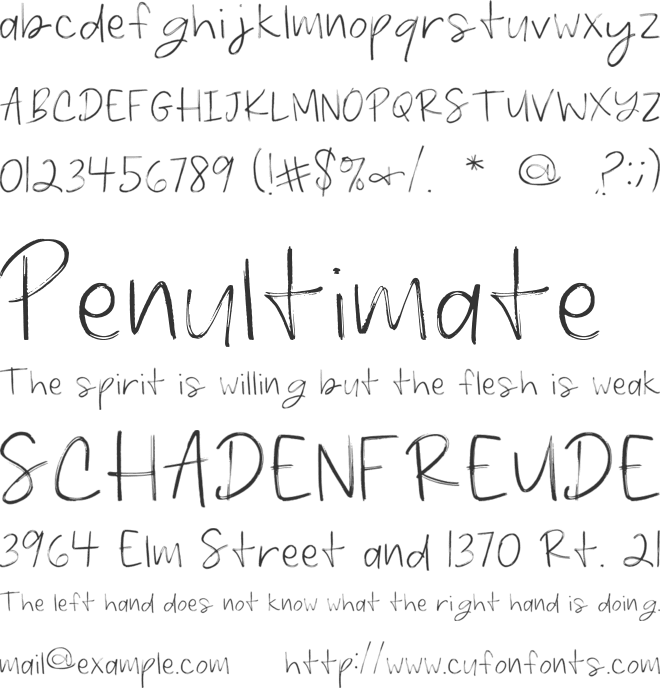 Karrilee font preview