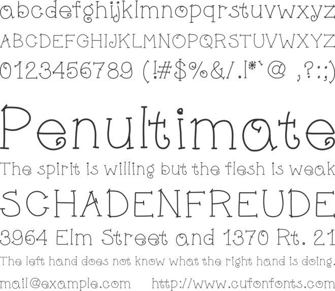 LittleReindeer font preview