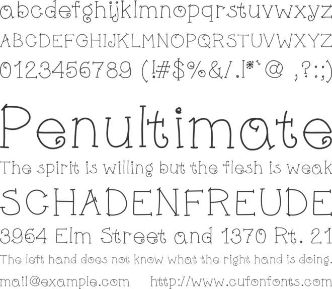LittleReindeer font preview