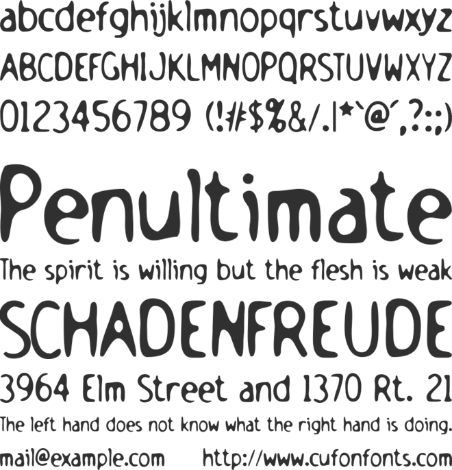 Holstein font preview