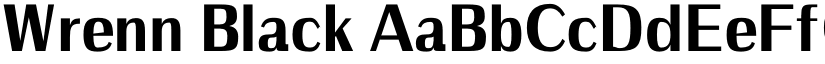 Wrenn Black font