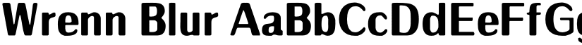 Wrenn Blur font