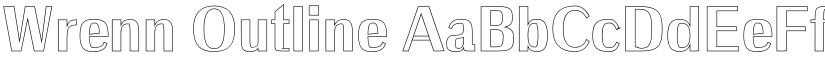 Wrenn Outline font