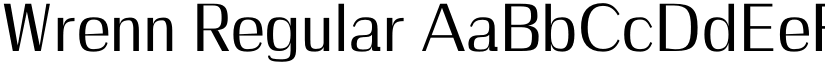 Wrenn Regular font