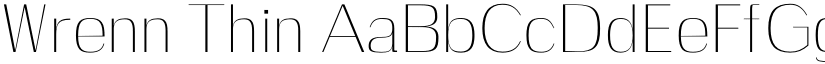 Wrenn Thin font