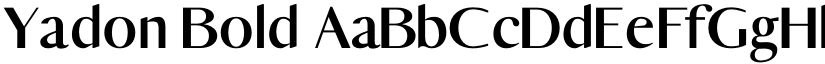 Yadon Bold font