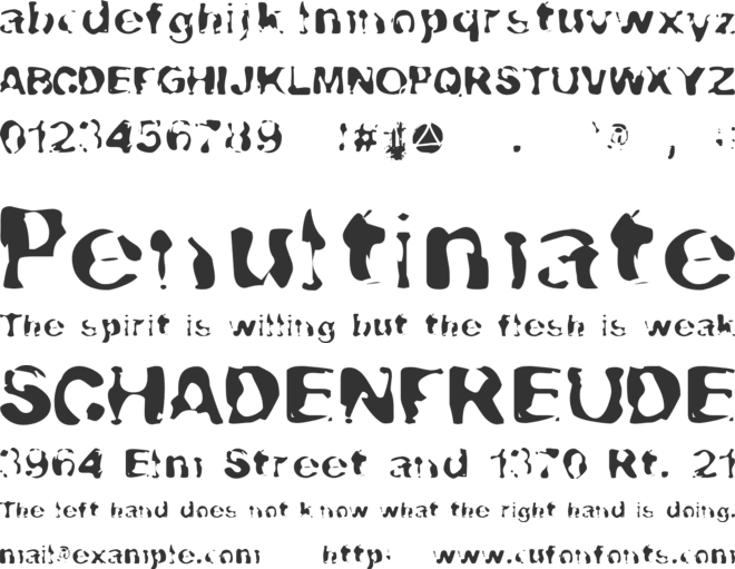 Lava-Lava font preview