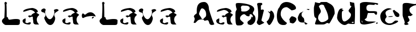 Lava-Lava font