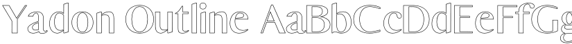 Yadon Outline font