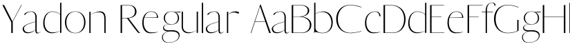 Yadon Regular font