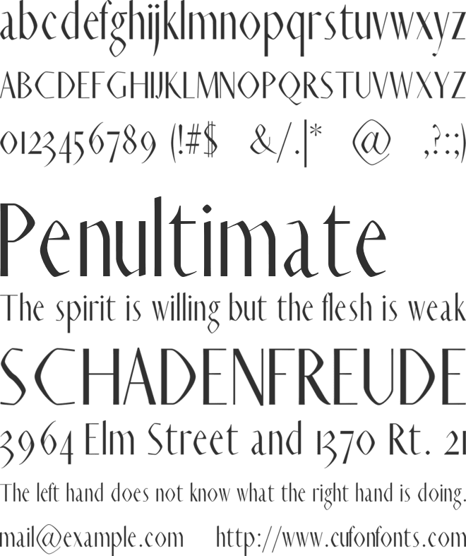 Ainsley font preview