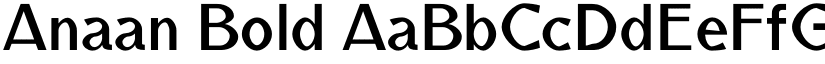 Anaan Bold font