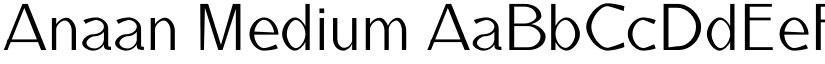 Anaan Medium font