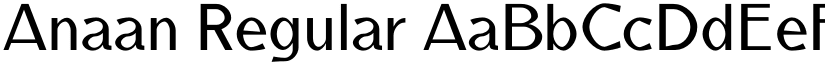 Anaan Regular font