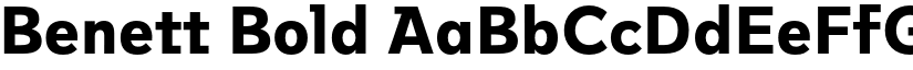 Benett Bold font