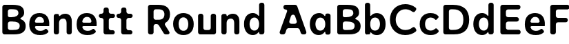 Benett Round font