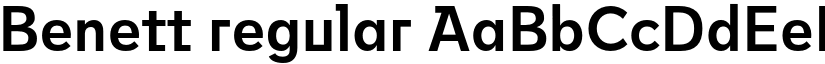 Benett regular font