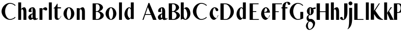Charlton Bold font