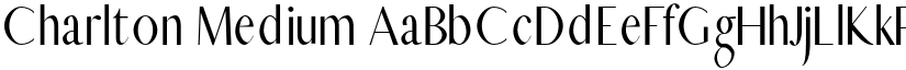 Charlton Medium font