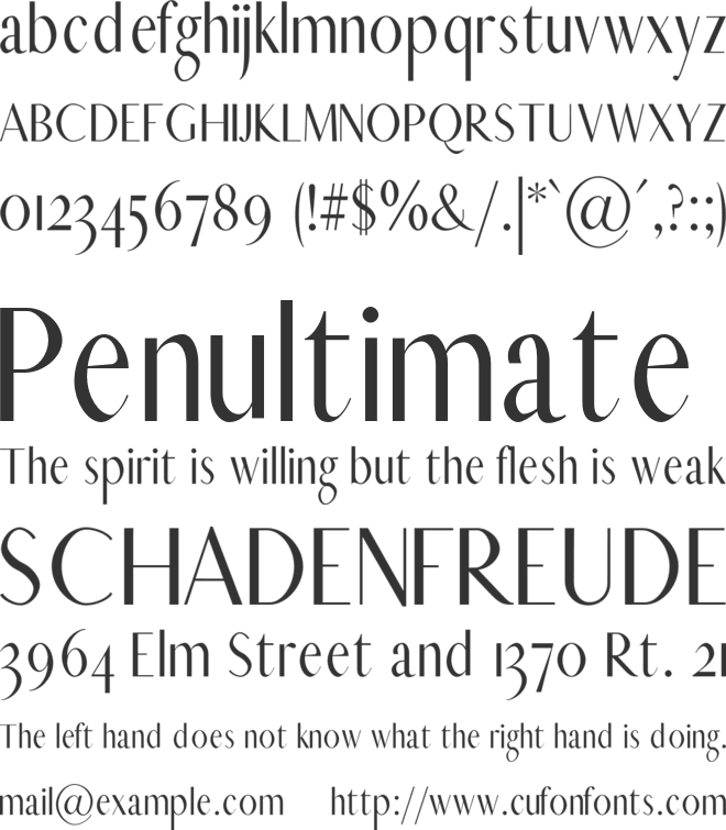 Charlton font preview