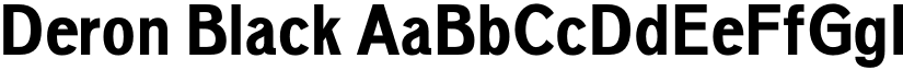 Deron Black font