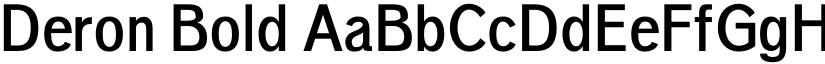 Deron Bold font